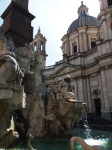 praca navona fonte quatro rios 225x300 - Praca Navona, Fonte QUatro Rios