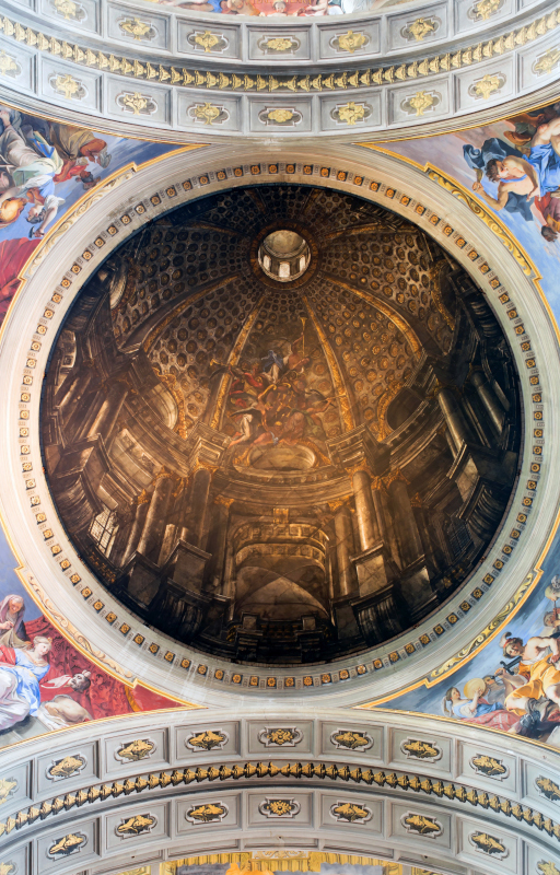 SantInazio Rome falsa cupola - A igreja Santo Inácio