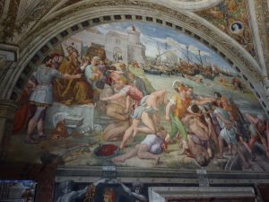 visita guiada vaticano salas rafael 3 300x225 - Visita guiada ao Vaticanos: Salas de Rafael, Sal&atilde;o de Le&atilde;o Magno: O encontro de Papa Le&atilde;o Magno e o Castelo de &Oacute;stia Antiga