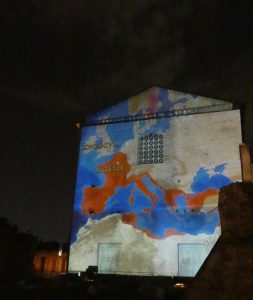 Projeção da extensão do Império Romano na Cúria forum cesar projecao curia guia brasileira 253x300 - Projeção da extensão do Império Romano na Cúria