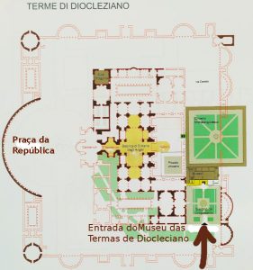 Planta Baixa das Termas de Diocleciano ontem e hoje planta baixa termas diocleciano 281x300 - Planta Baixa das Termas de Diocleciano ontem e hoje